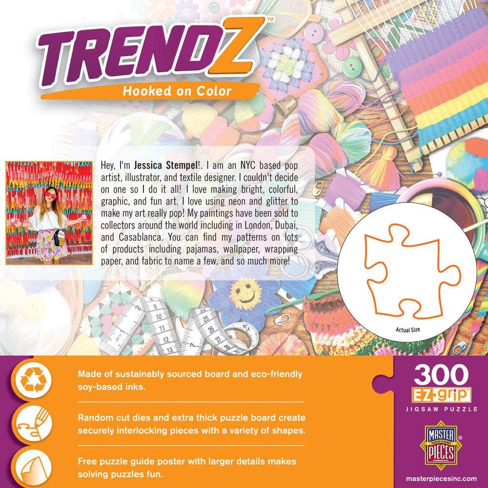 Trendz - Hooked on Color 300 Piece EZ Grip Jigsaw Puzzle - Image 3