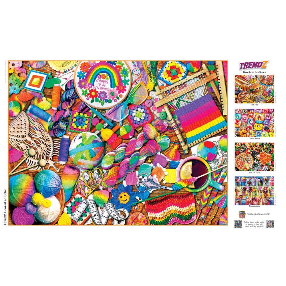 Trendz - Hooked on Color 300 Piece EZ Grip Jigsaw Puzzle - Image 4