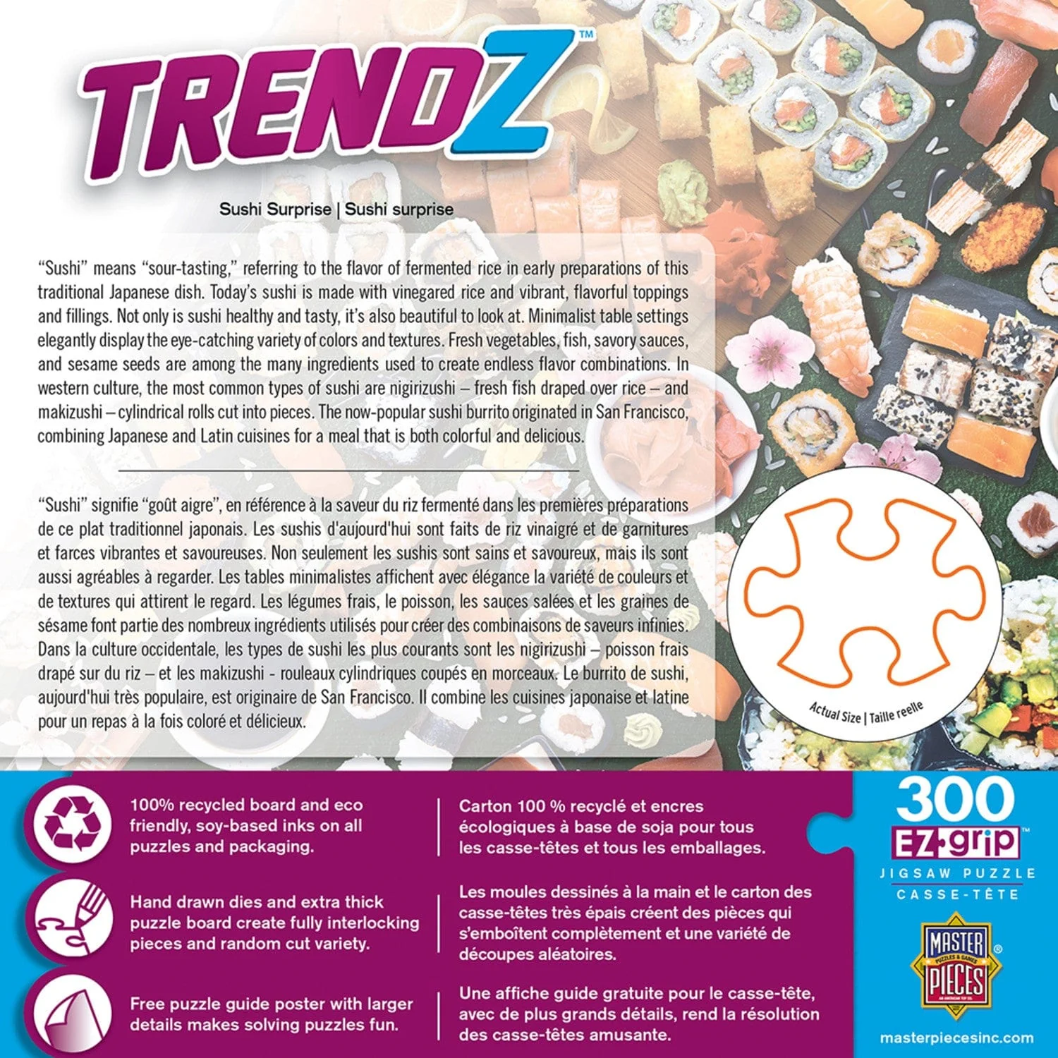 Trendz - Sushi Surprise 300 Piece EZ Grip Jigsaw Puzzle - Image 3