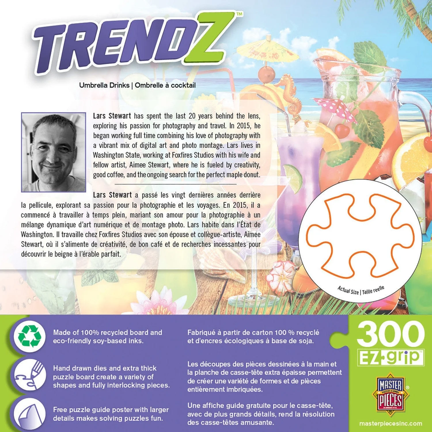 Trendz - Umbrella Drinks 300 Piece EZ Grip Jigsaw Puzzle - Image 3
