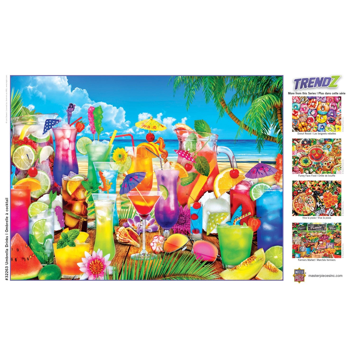 Trendz - Umbrella Drinks 300 Piece EZ Grip Jigsaw Puzzle - Image 4