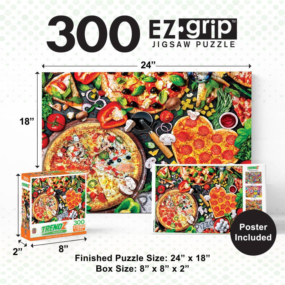 Trendz - Viva La Pizza 300 Piece EZ Grip Jigsaw Puzzle - Image 5