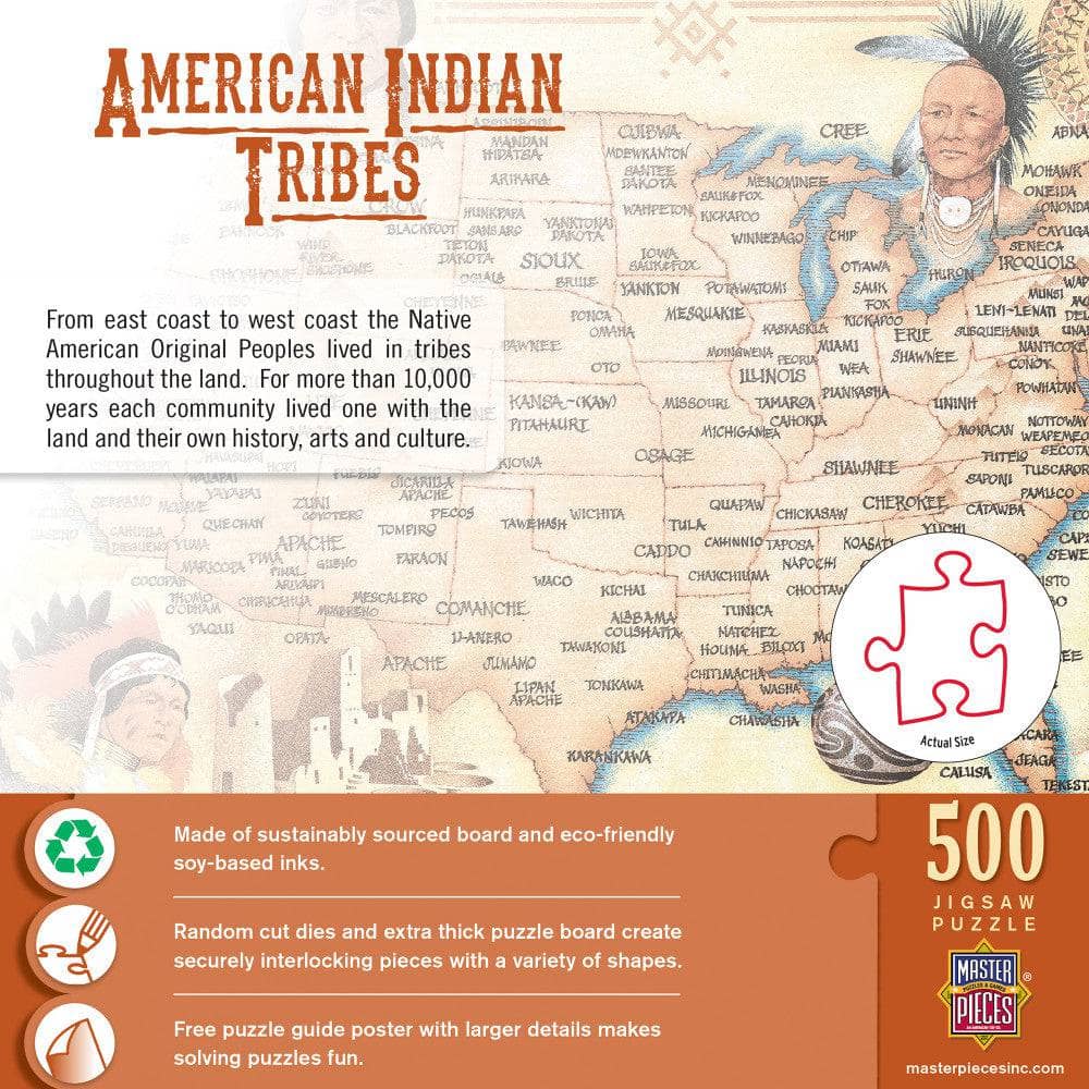 American Indian Tribes 500 Piece Jigsaw Puzzle - Image 3