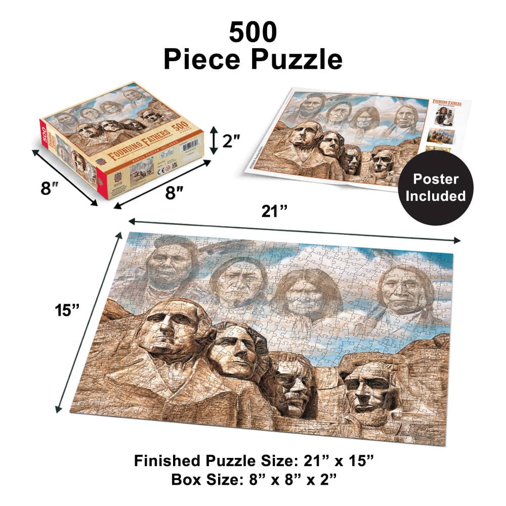 Founding Fathers 500 Piece Jigsaw Puzzle - Image 5