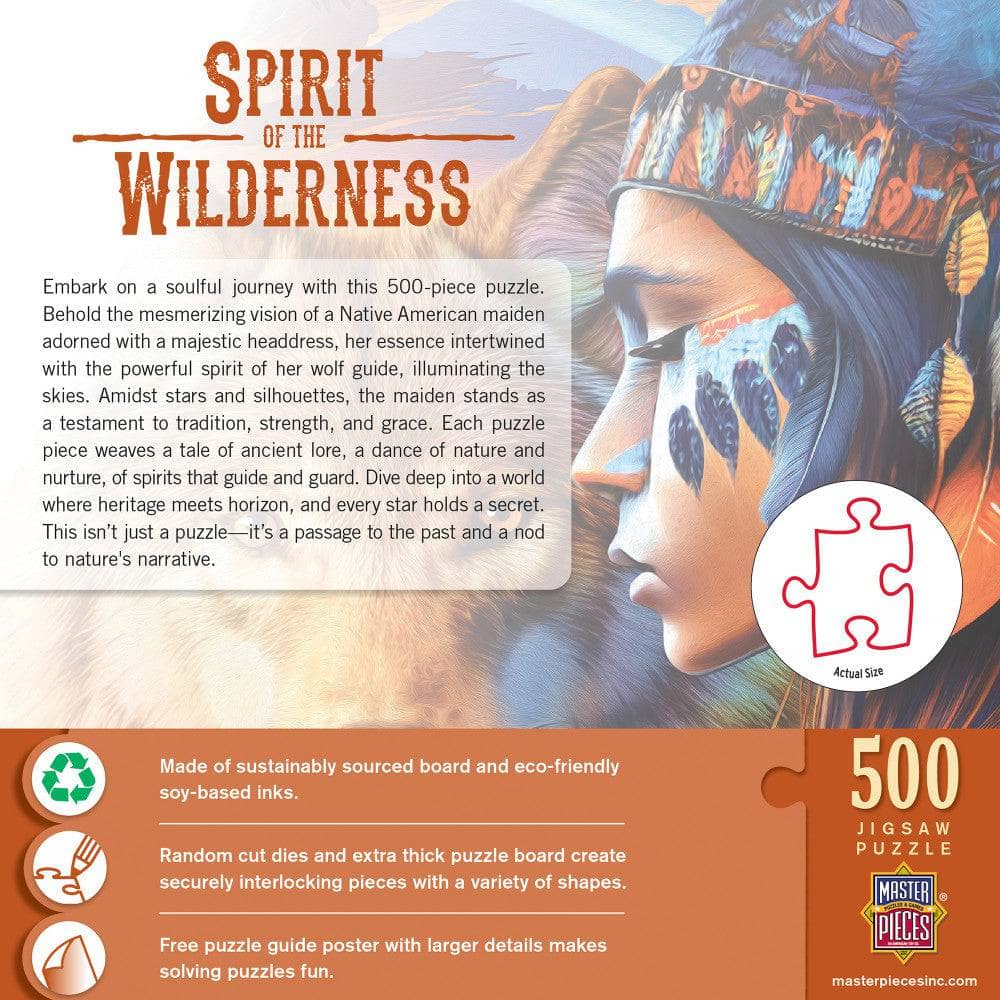 Tribal Spirit - Spirit of the Wilderness 500 Piece Jigsaw Puzzle - Image 3