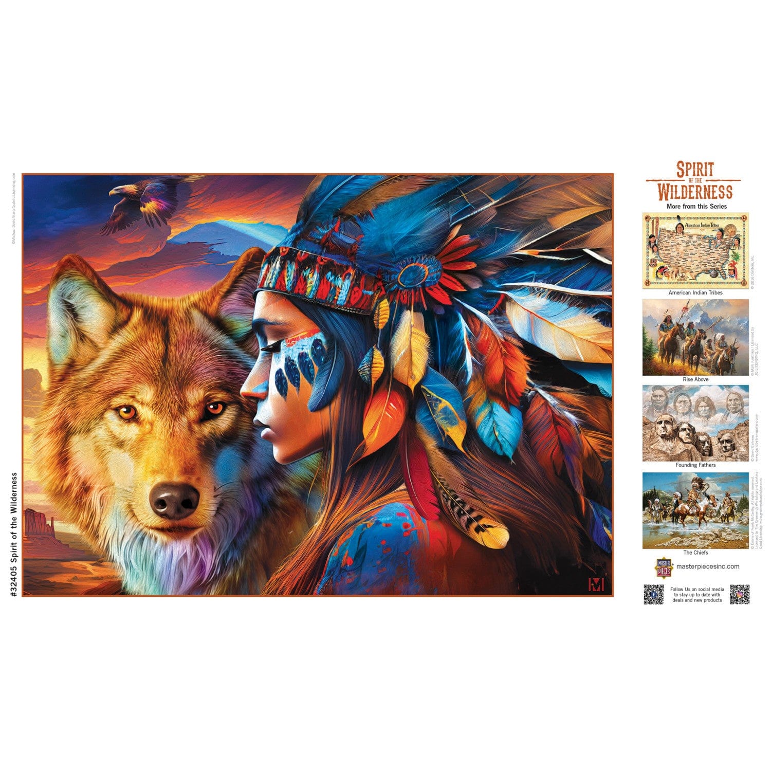 Tribal Spirit - Spirit of the Wilderness 500 Piece Jigsaw Puzzle - Image 4
