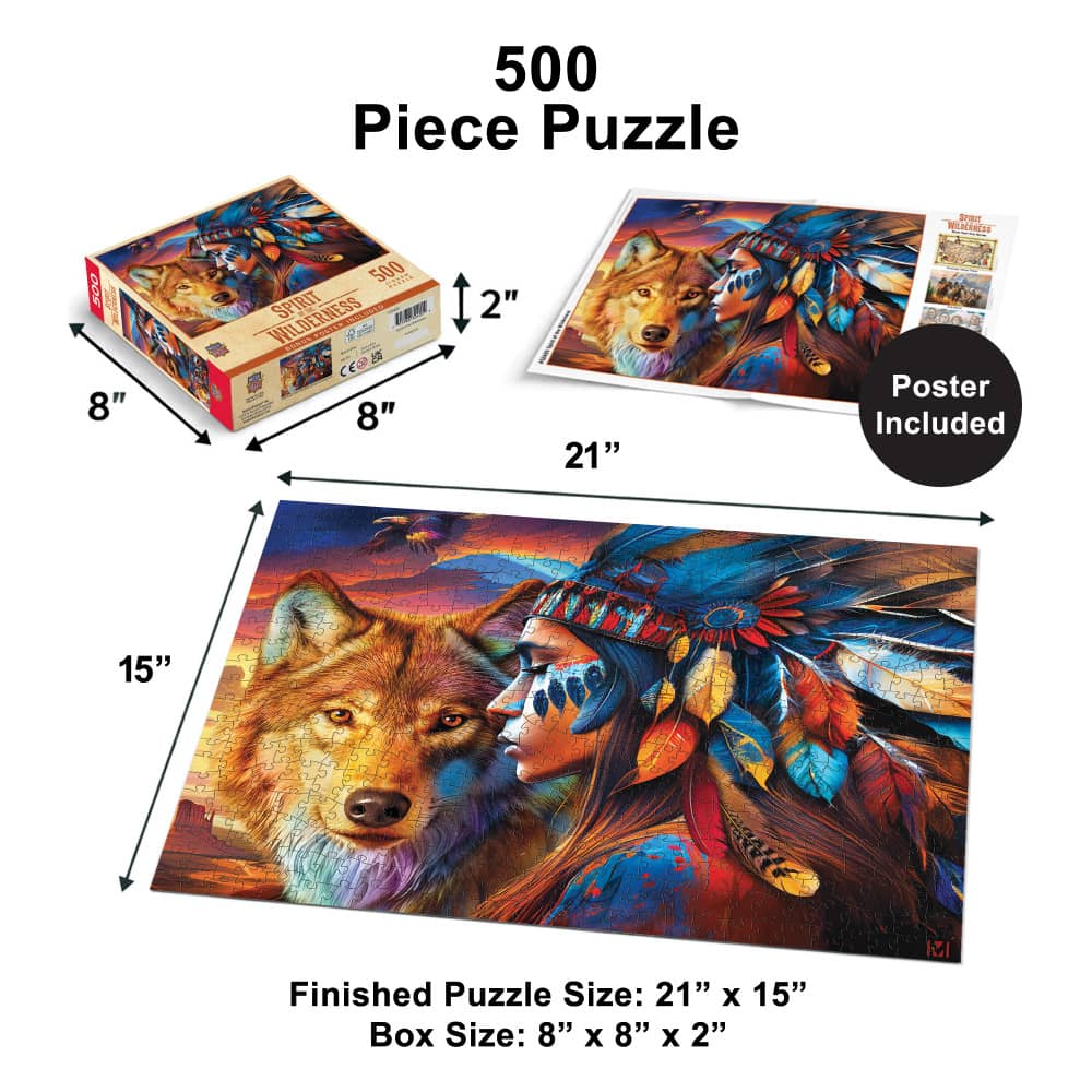 Tribal Spirit - Spirit of the Wilderness 500 Piece Jigsaw Puzzle - Image 5