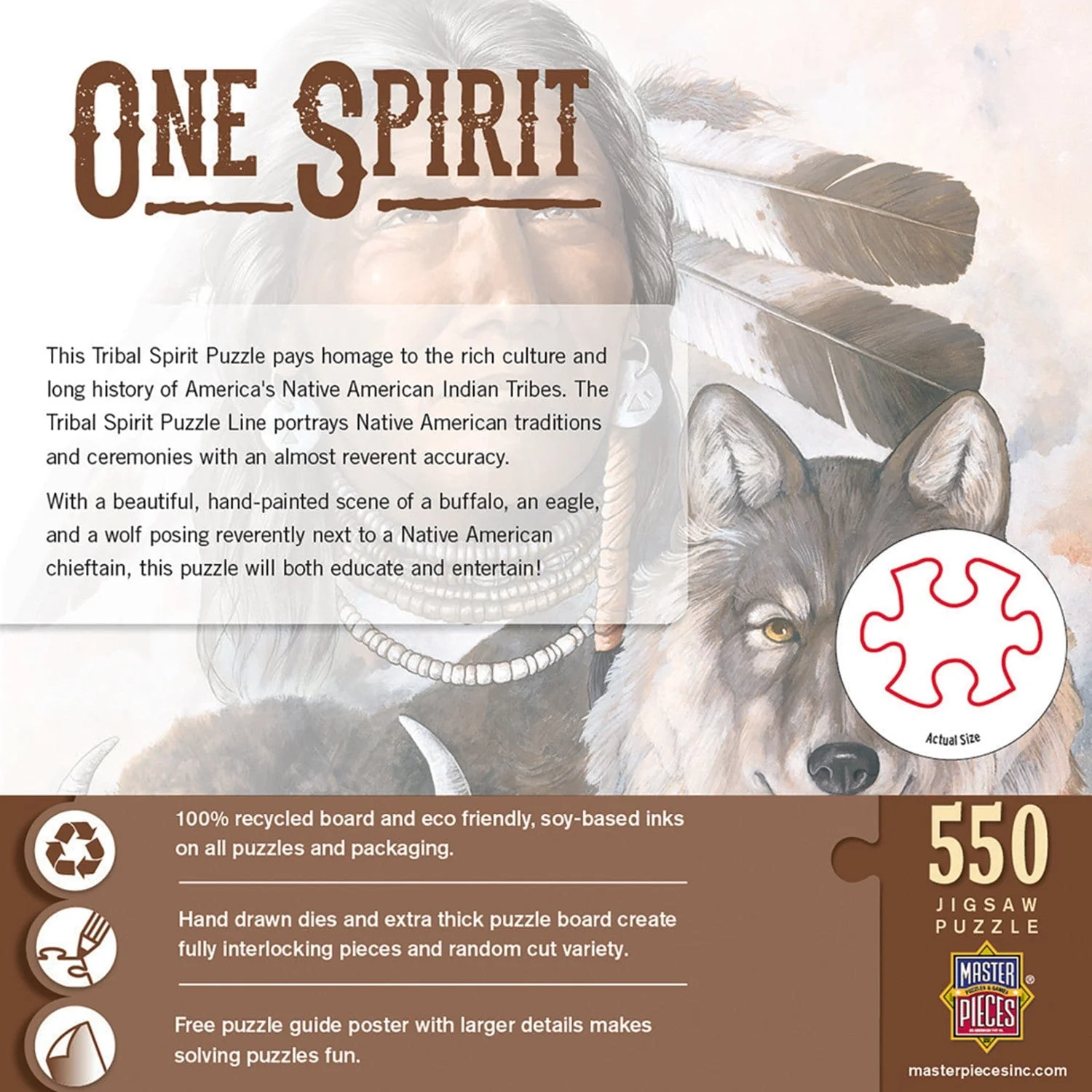 One Spirit 550 Piece Jigsaw Puzzle - Image 3