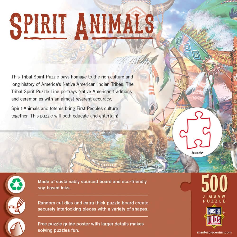 Tribal Spirit - Spirit Animals 500 Piece Jigsaw Puzzle - Image 3