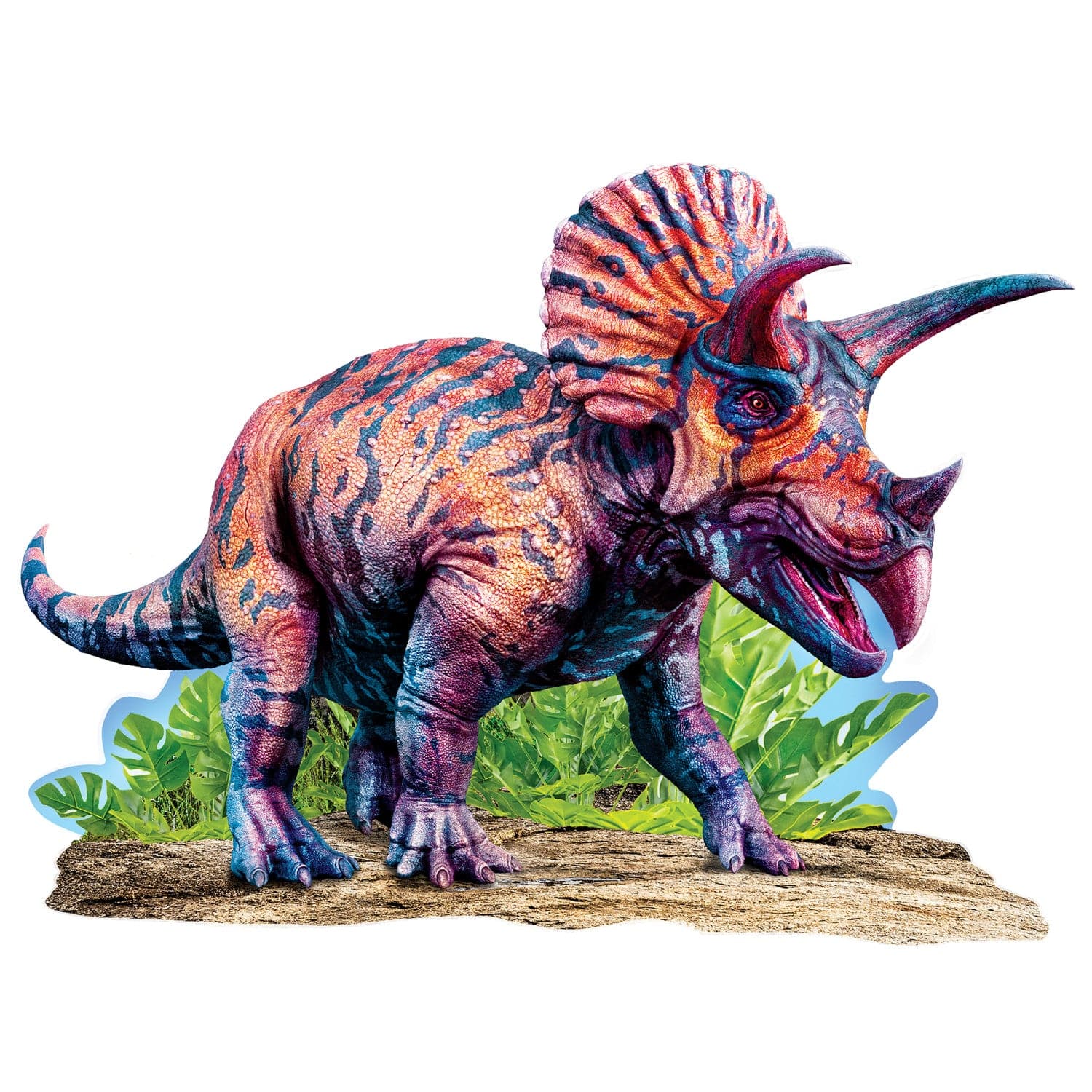 Triceratops 100 Piece Shaped Jigsaw Puzzle - Image 2