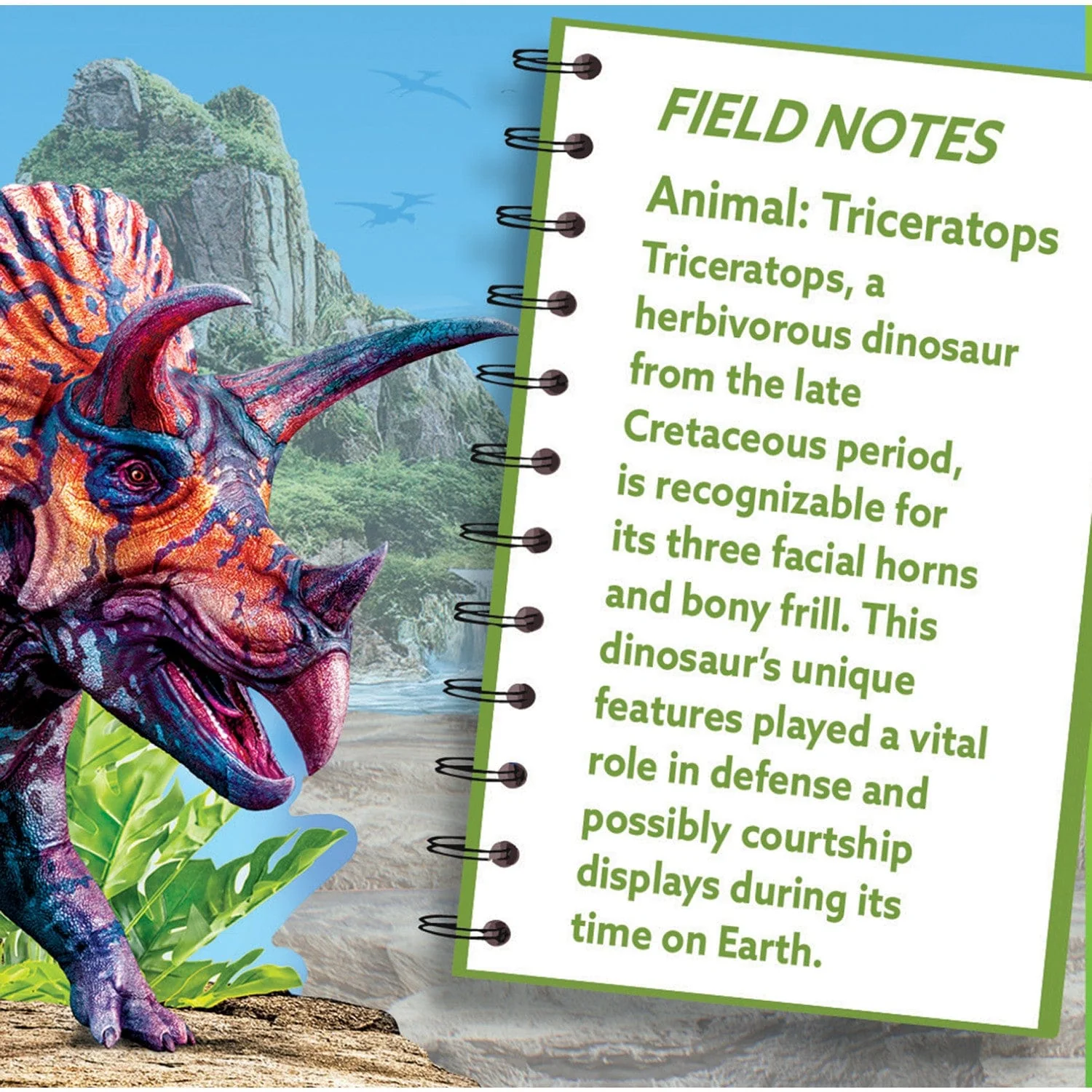 Triceratops 100 Piece Shaped Jigsaw Puzzle - Image 3