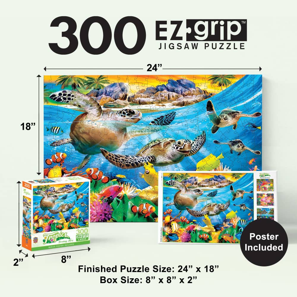 Tropics - Breaking Waves 300 Piece EZ Grip Jigsaw Puzzle - Image 5