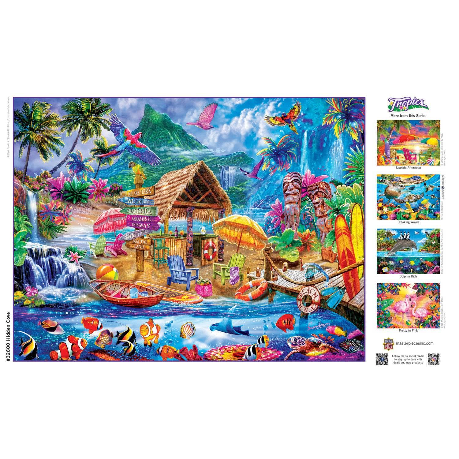 Tropics - Hidden Cove 300 Piece EZ Grip Jigsaw Puzzle - Image 4