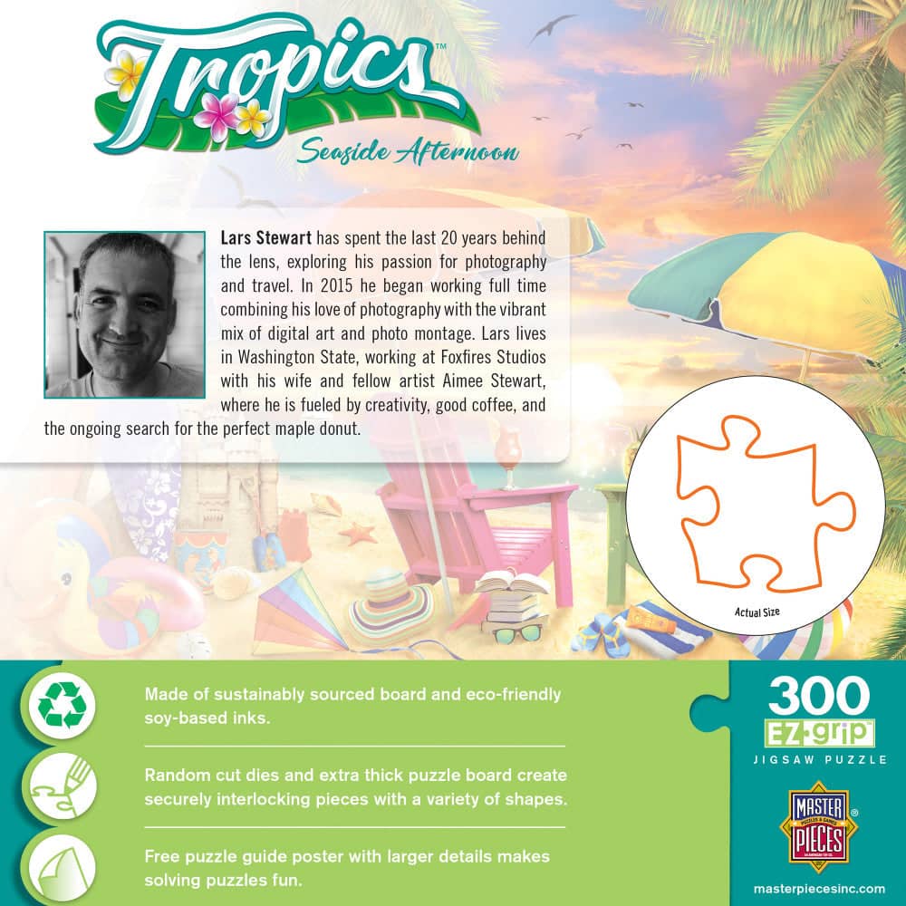 Tropics - Seaside Afternoon 300 Piece EZ Grip Jigsaw Puzzle - Image 3