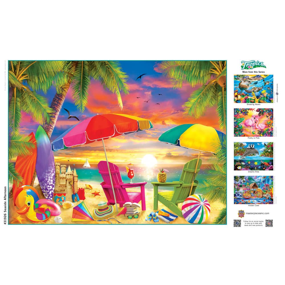 Tropics - Seaside Afternoon 300 Piece EZ Grip Jigsaw Puzzle - Image 4