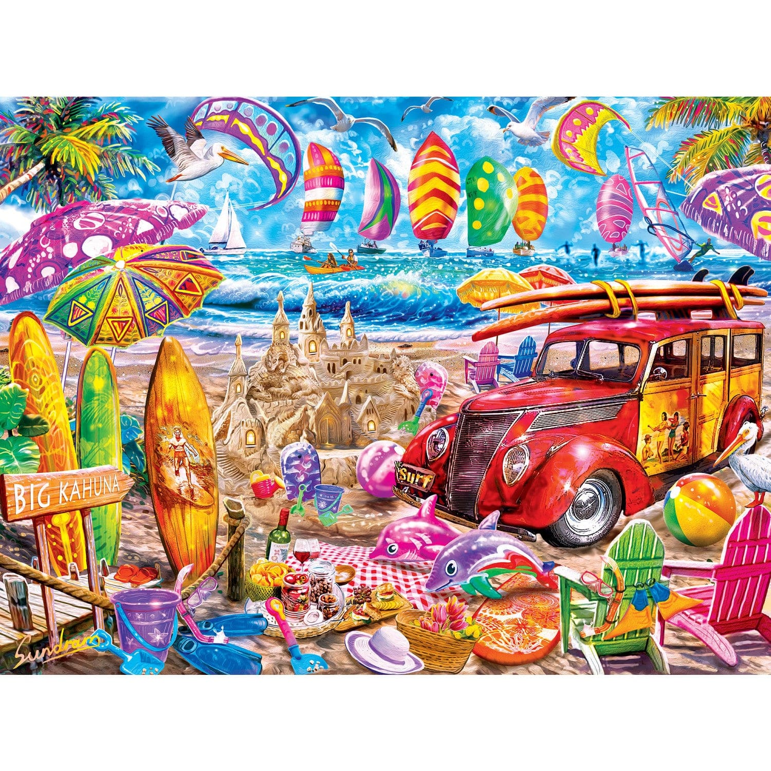Tropics - Surf's Up 300 Piece EZ Grip Jigsaw Puzzle - Image 2