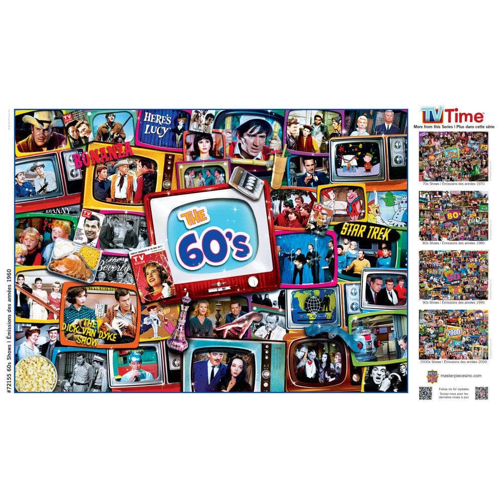 TV Time - 60's Shows 1000 Piece Jigsaw Puzzle - Image 4