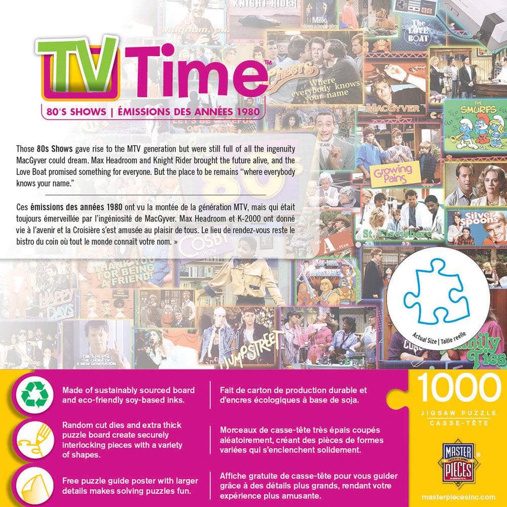 TV Time - 80's Shows 1000 Piece Jigsaw Puzzle - Image 3