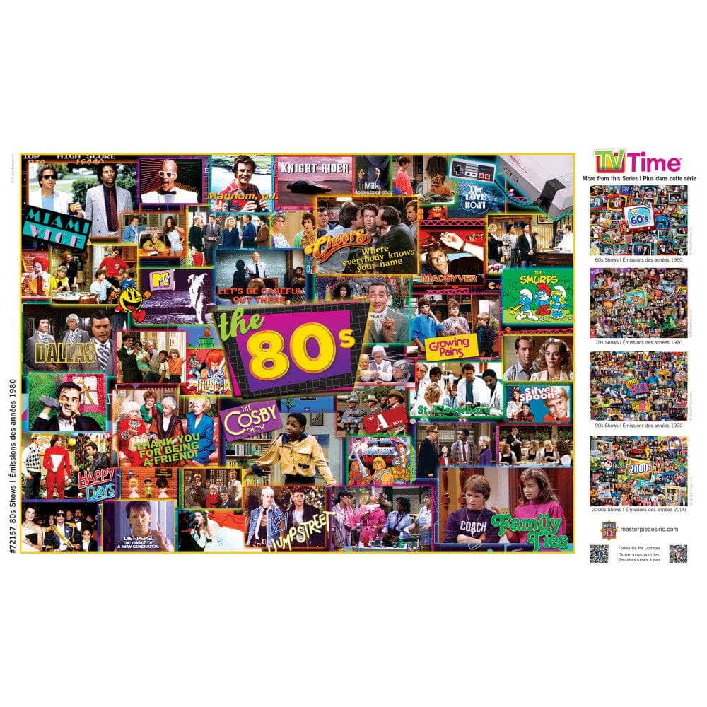 TV Time - 80's Shows 1000 Piece Jigsaw Puzzle - Image 4