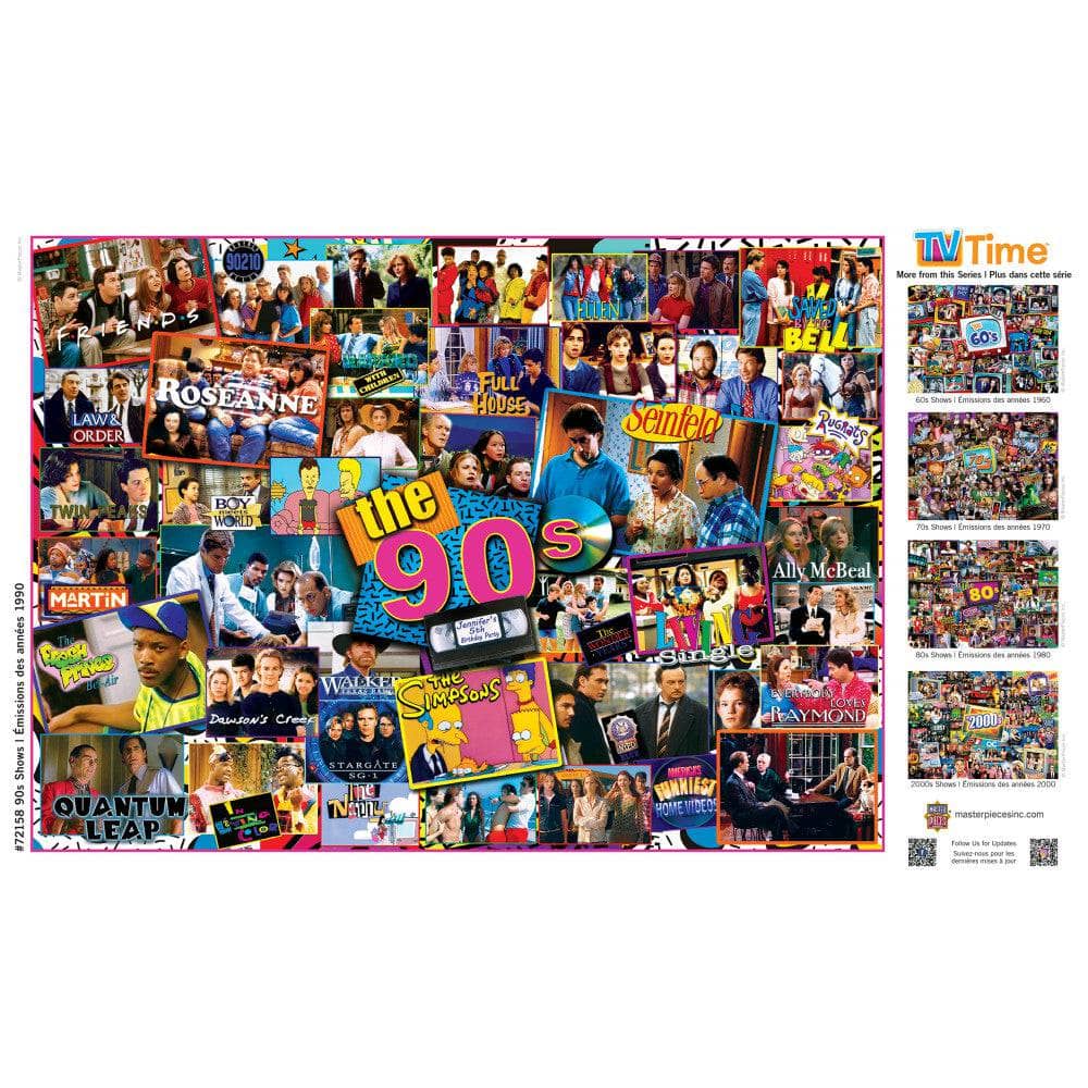 TV Time - 90's Shows 1000 Piece Jigsaw Puzzle - Image 4