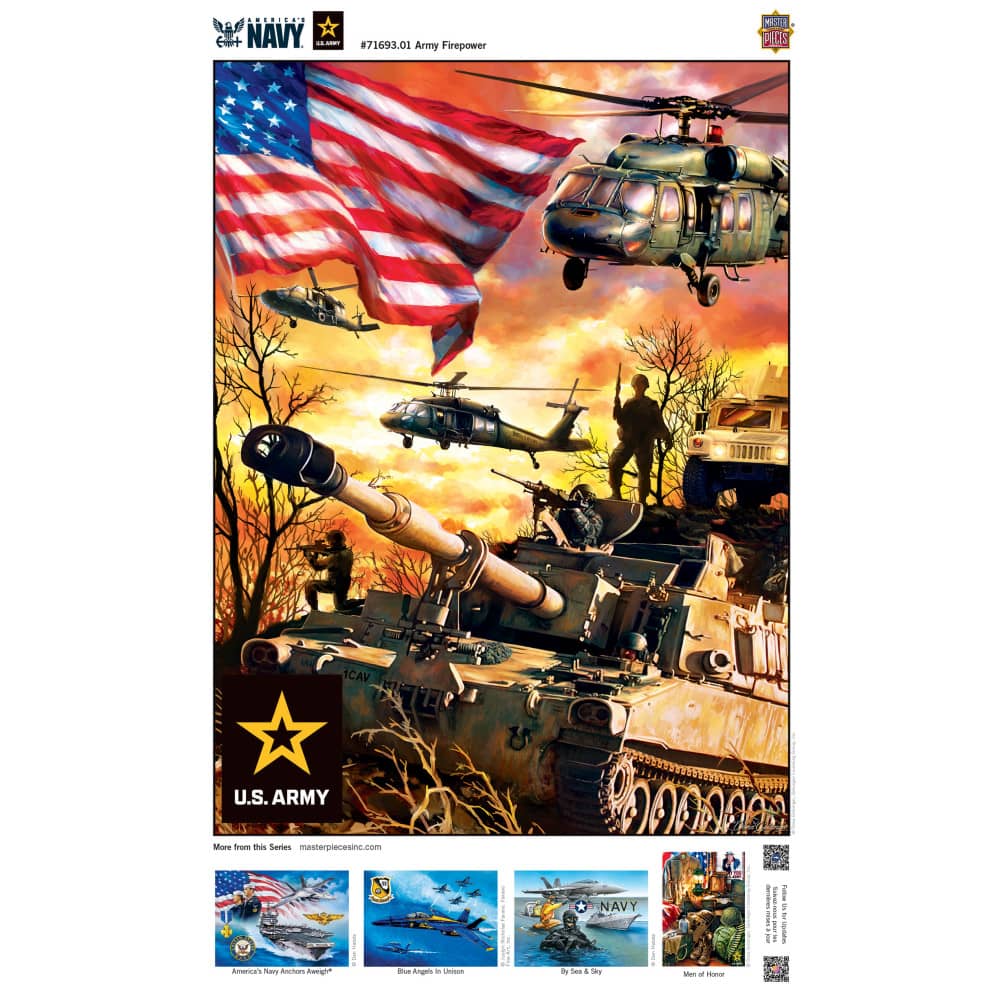 U.S. Army - Army Firepower 1000 Piece Jigsaw Puzzle - Image 4
