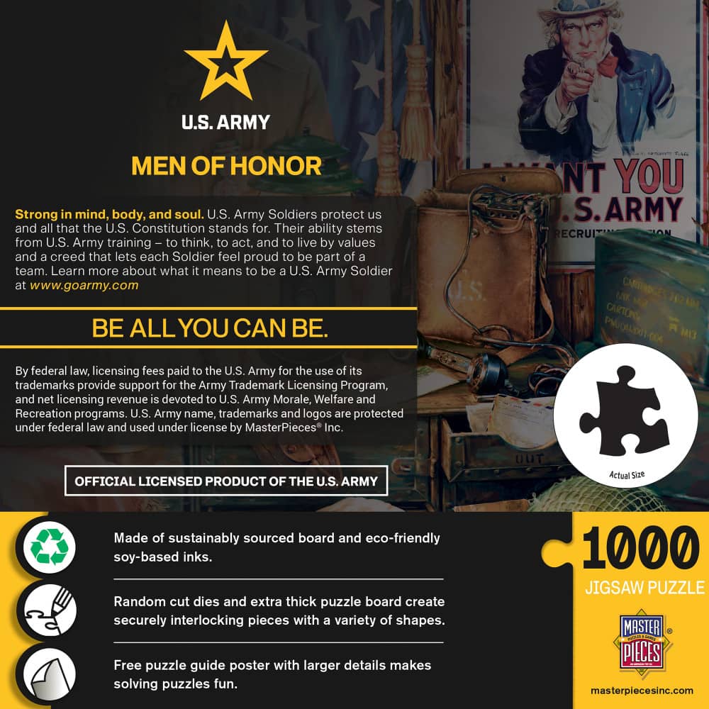 U.S. Army - Men of Honor 1000 Piece Jigsaw Puzzle - Image 3