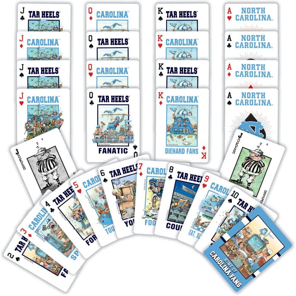 UNC Tar Heels Fan Deck Playing Cards - 54 Card Deck - Image 2