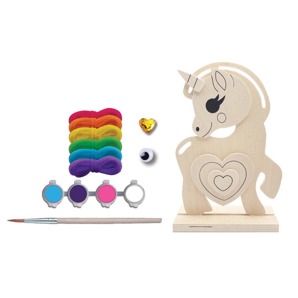 Unicorn - Wood Yarn Wrapping Craft & Paint Kit - Image 2