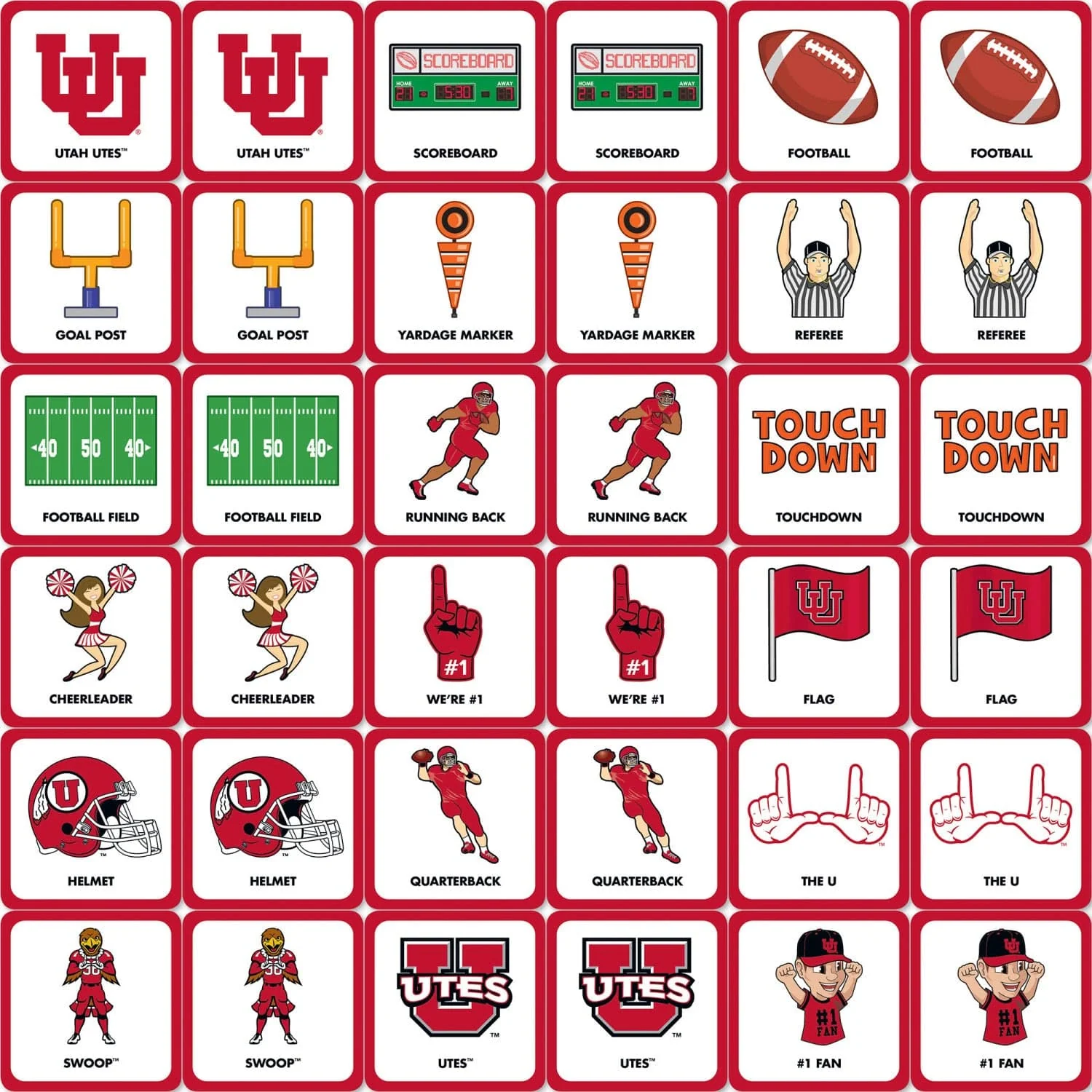 Utah Utes Matching Game - Image 2