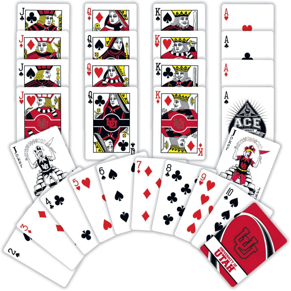 Utah Utes Playing Cards - 54 Card Deck - Image 2