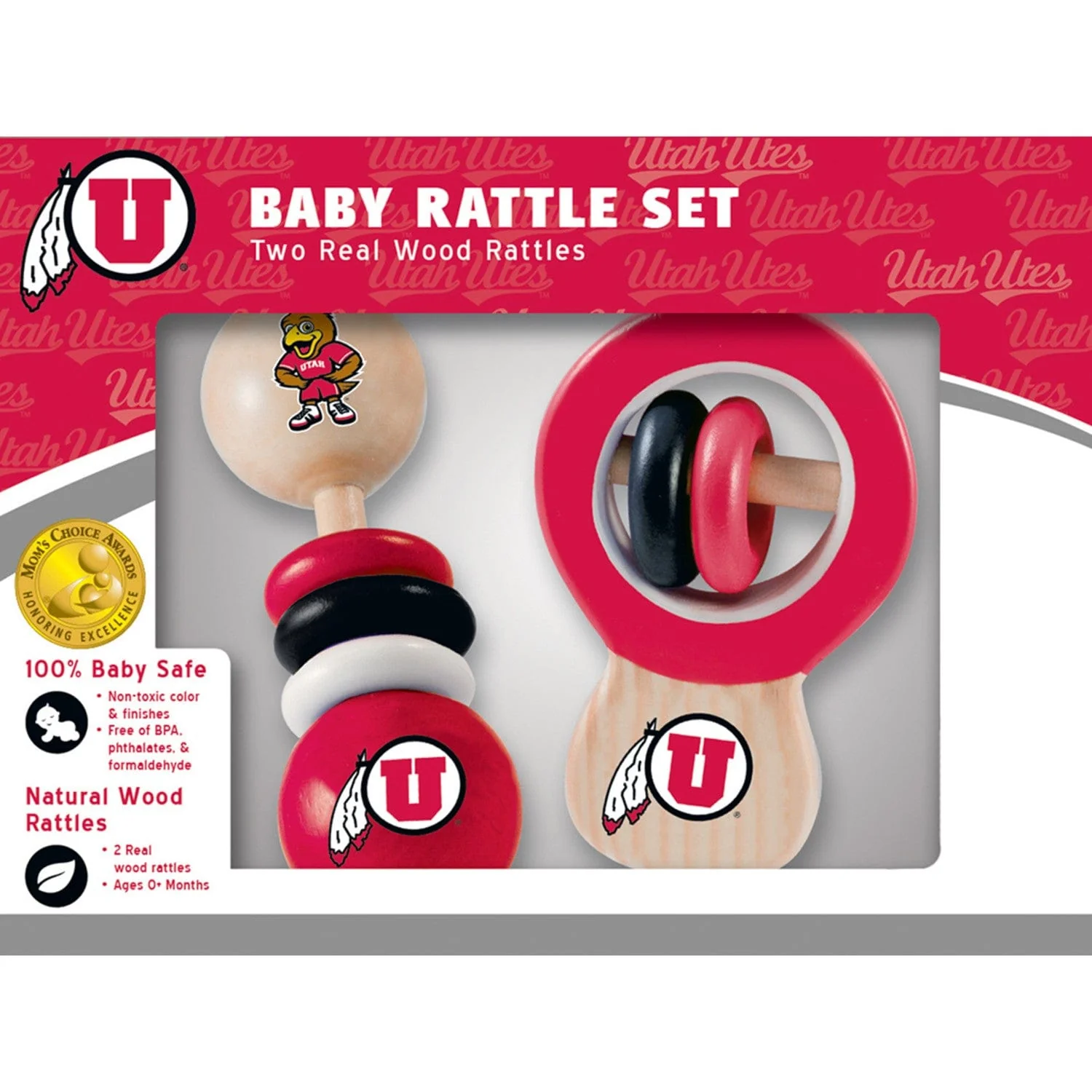 Utah Utes - Baby Rattles 2-Pack - Image 2