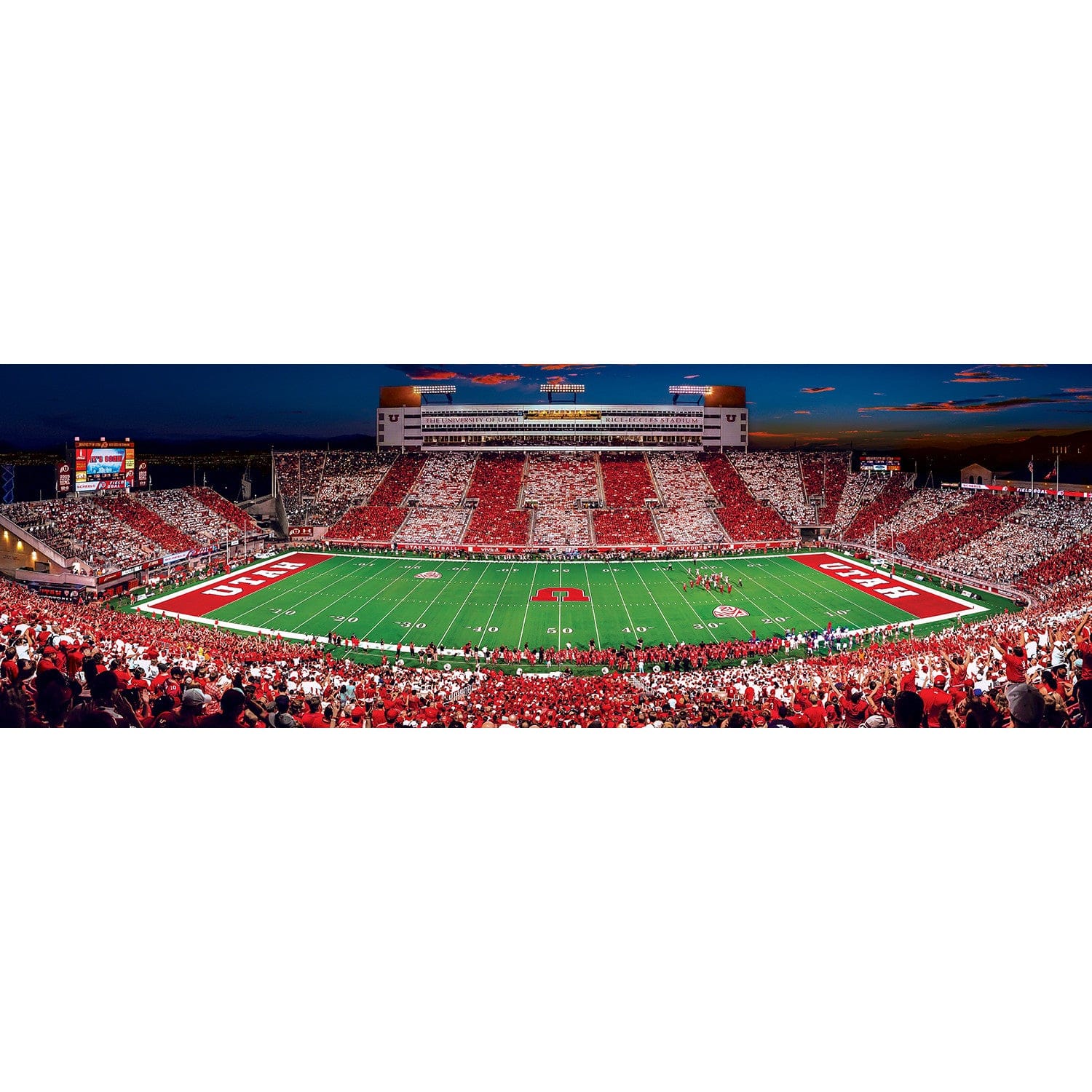 Utah Utes - 1000 Piece Panoramic Jigsaw Puzzle - Image 2