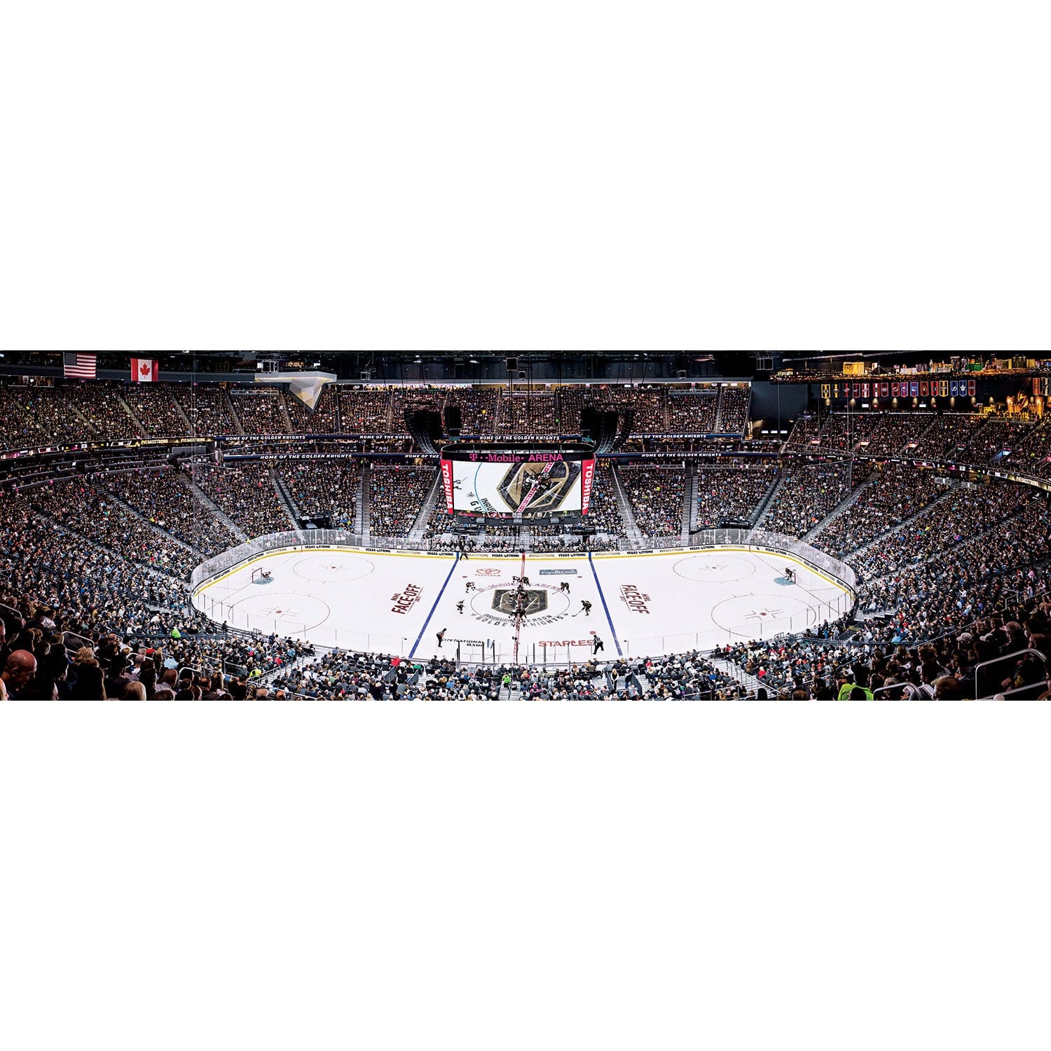 Las Vegas Golden Knights - 1000 Piece Panoramic Jigsaw Puzzle - Image 2