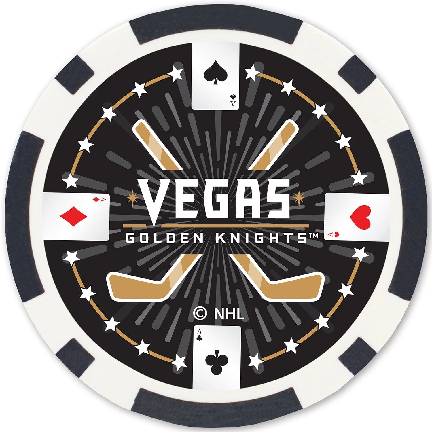 Las Vegas Golden Knights 100 Piece Poker Chips - Image 3