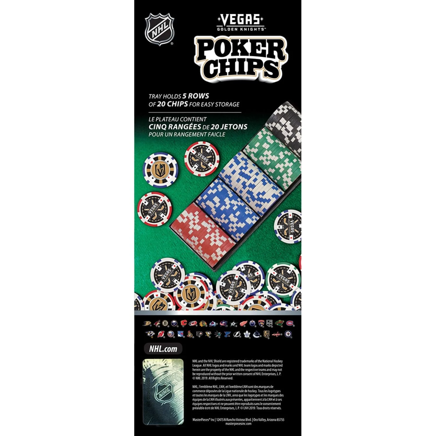 Las Vegas Golden Knights 100 Piece Poker Chips - Image 4