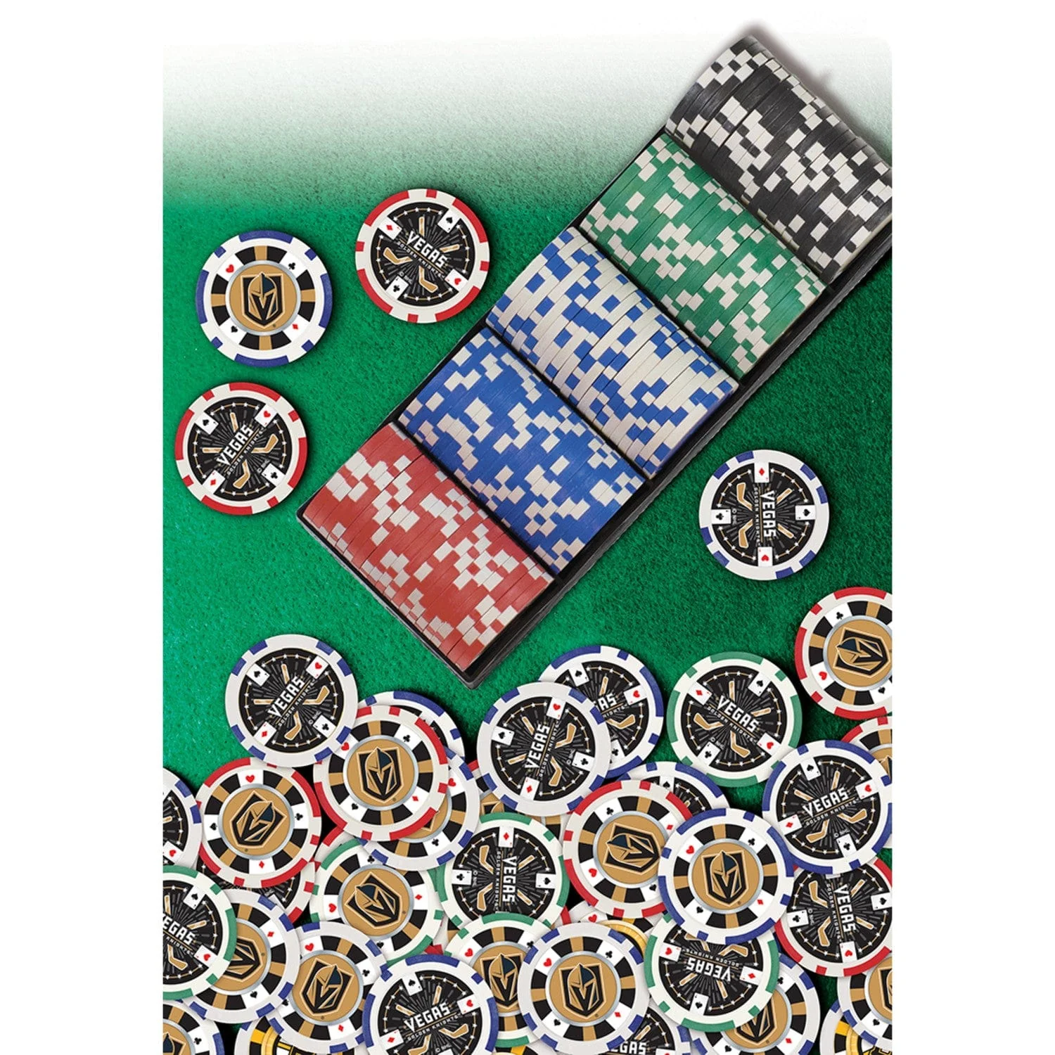 Las Vegas Golden Knights 100 Piece Poker Chips - Image 5