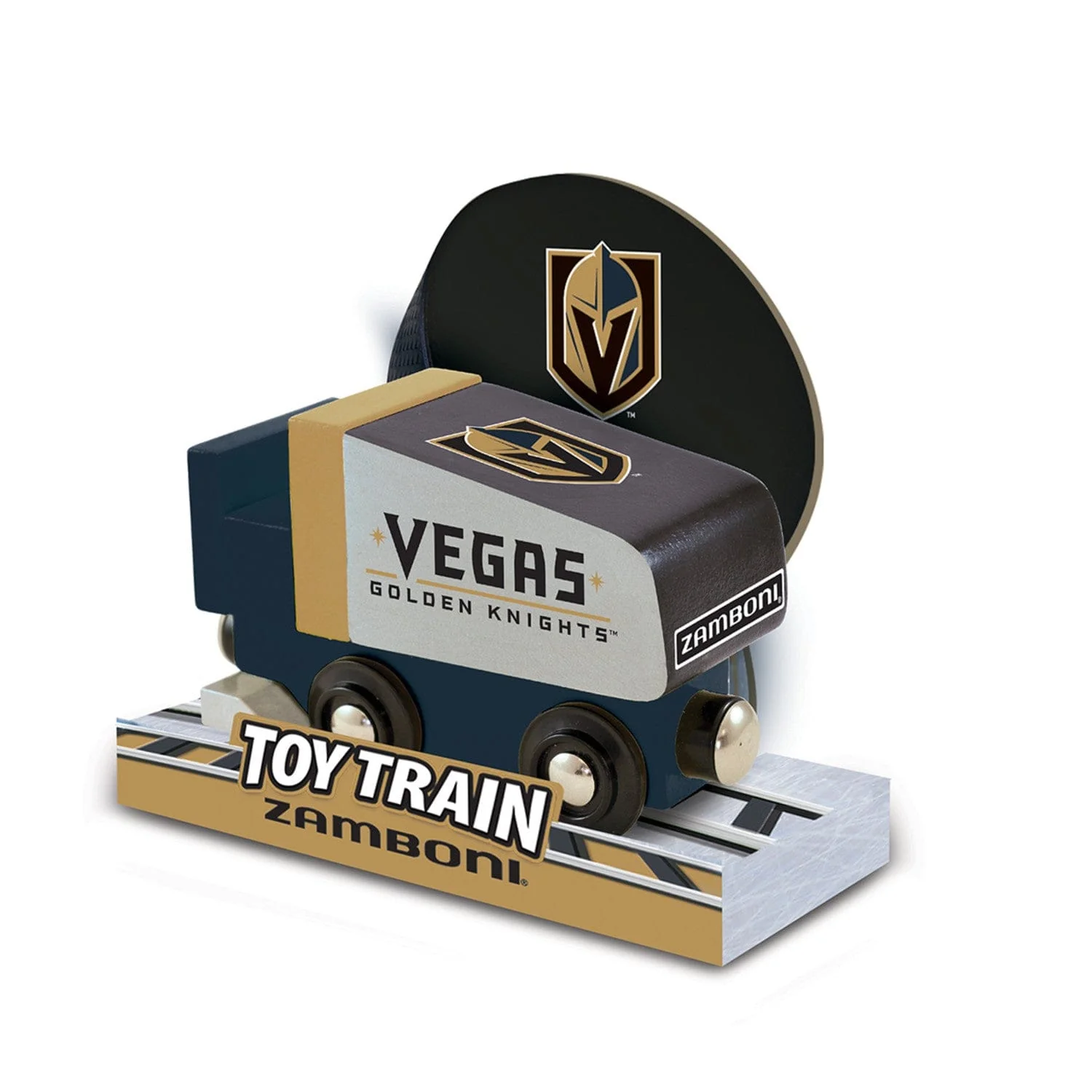 Las Vegas Golden Knights Toy Zamboni Train Engine - Image 3
