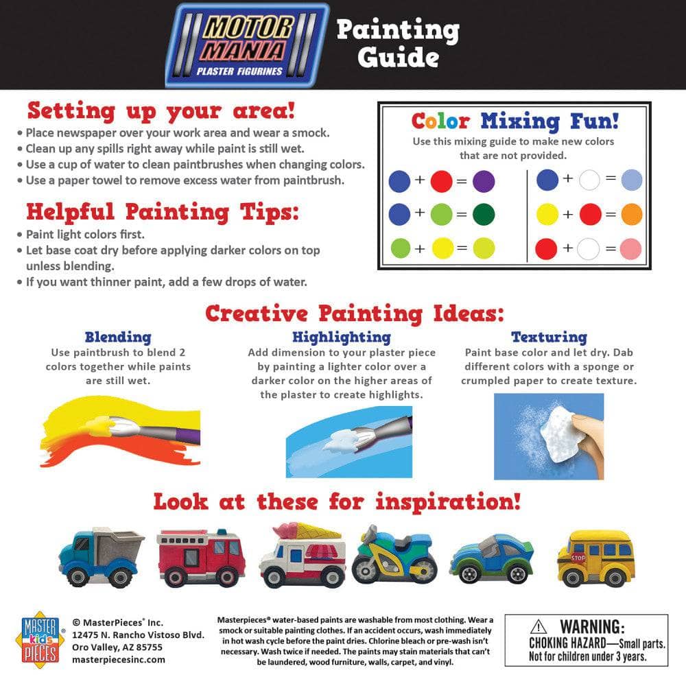Motor Mania - Plaster Figurine Paint Set - Image 4