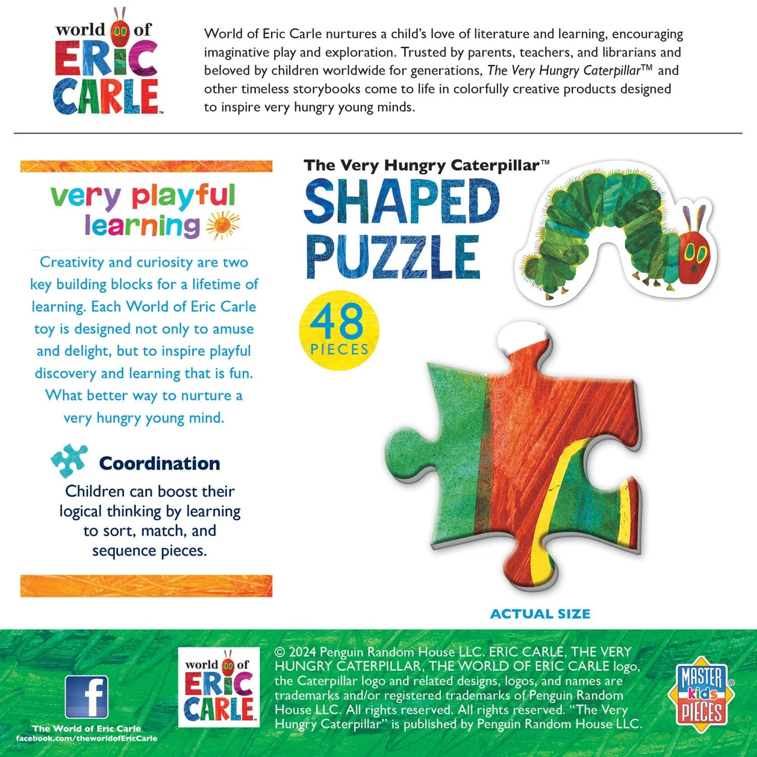 Eric Carle - The Very Hungry Caterpillar 48 Piece Shaped Puzzle - Image 3