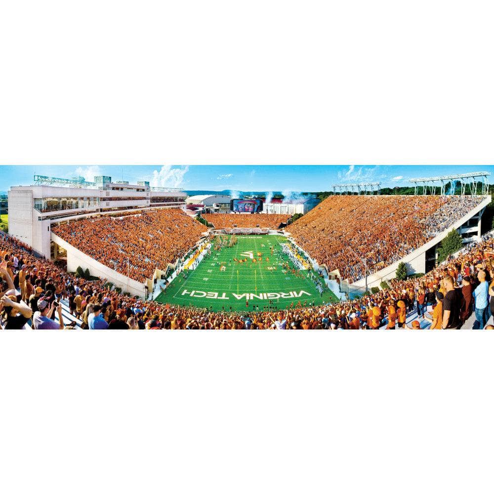 Virginia Tech Hokies - 1000 Piece Panoramic Jigsaw Puzzle - End View - Image 2