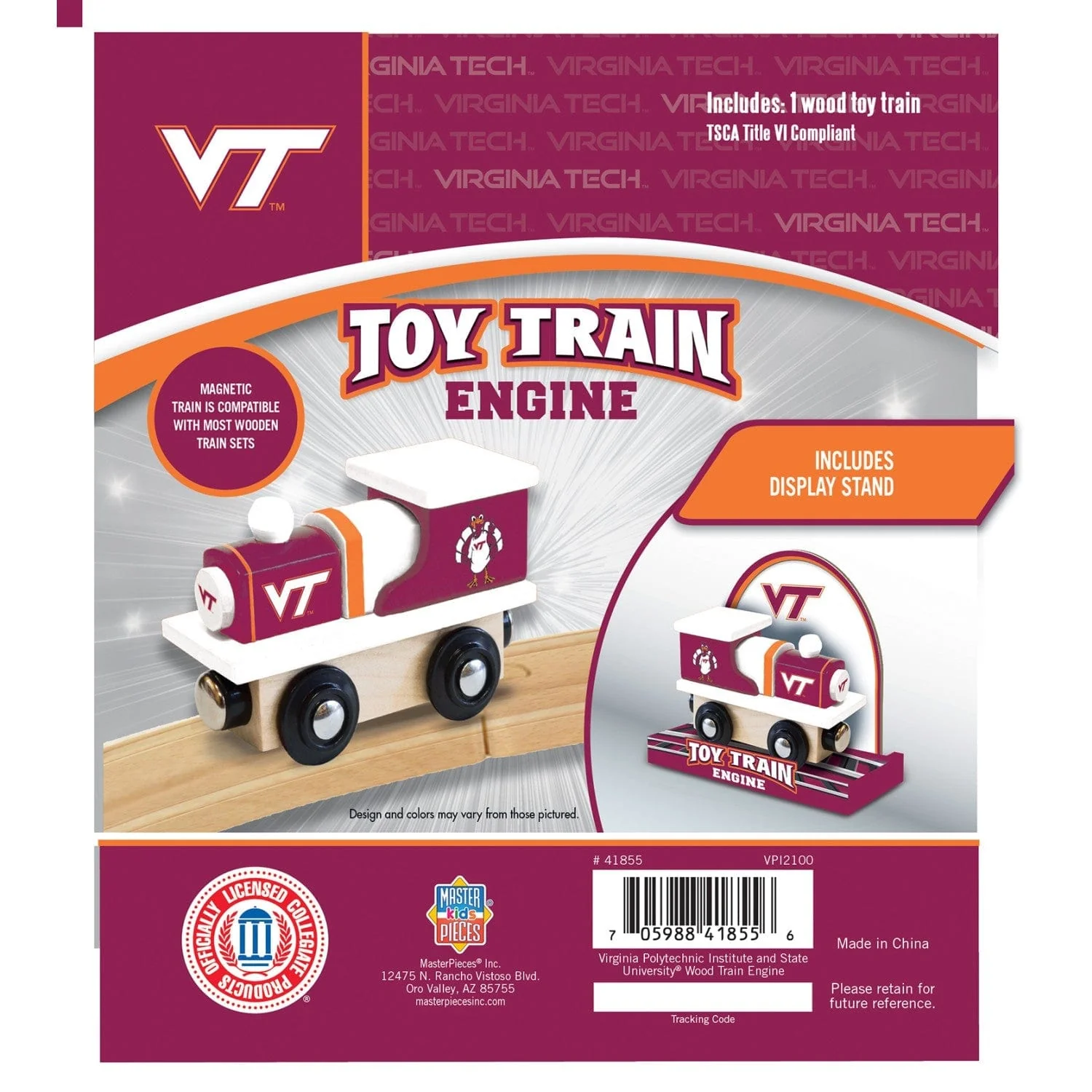 Virginia Tech Hokies Toy Train Engine - Image 3