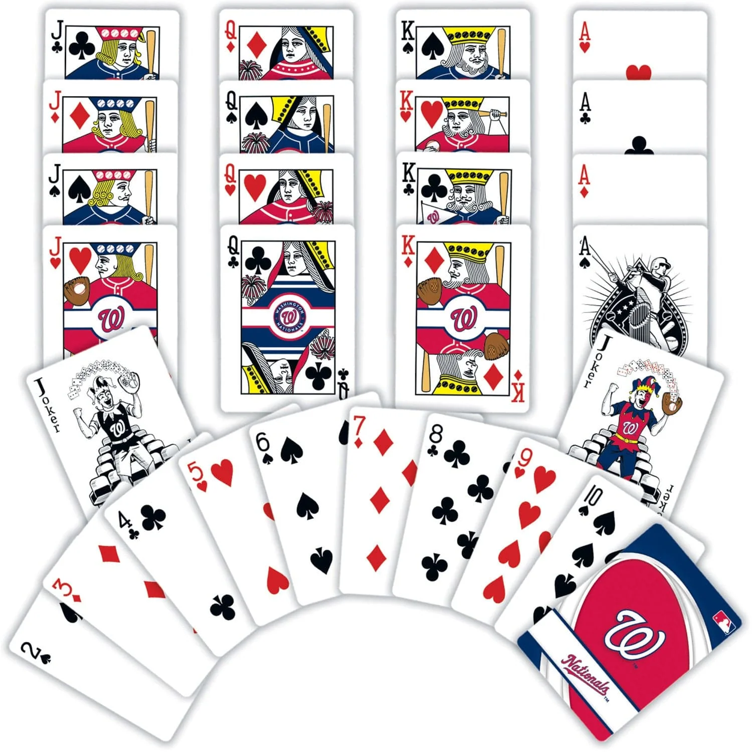 Washington Nationals Playing Cards - 54 Card Deck - Image 2