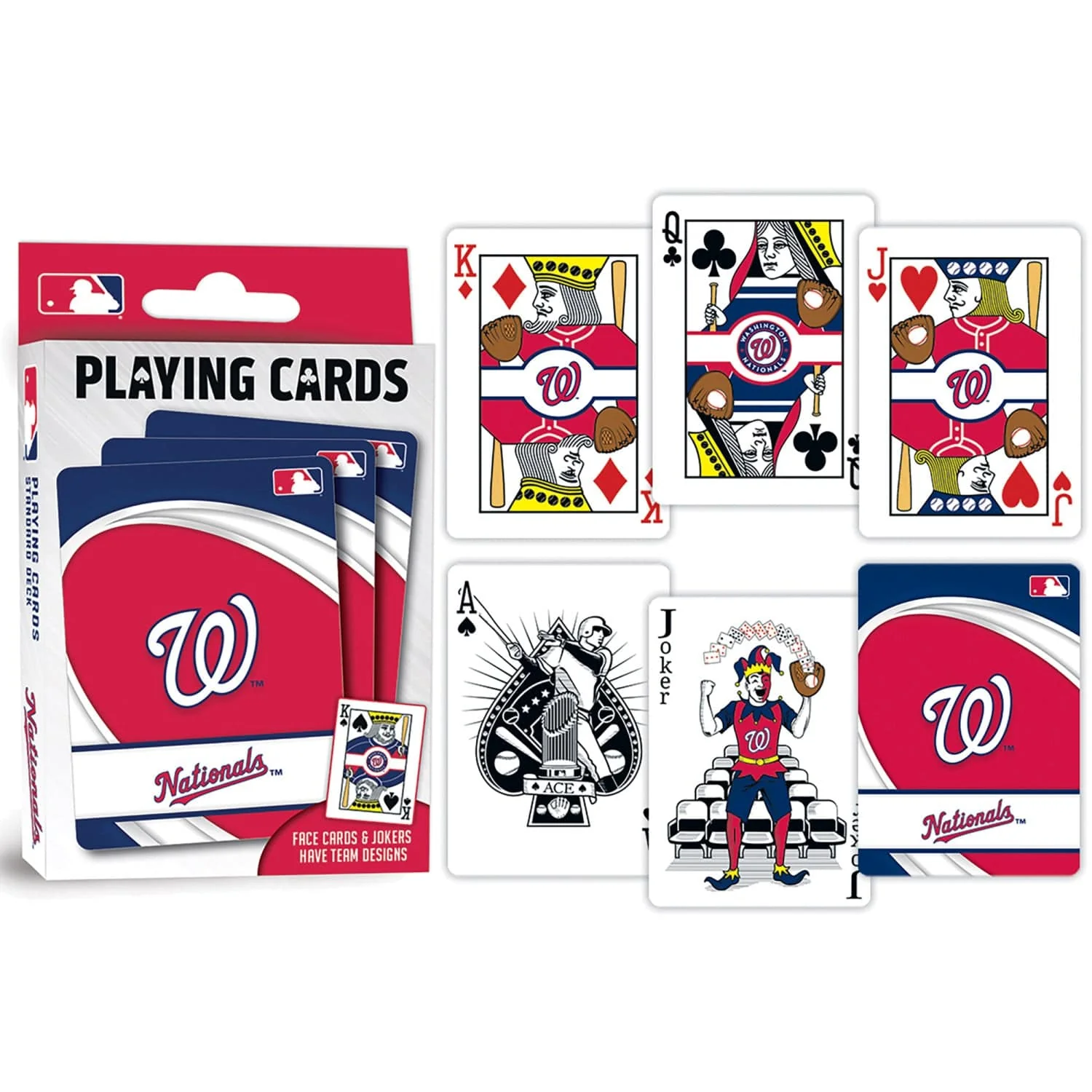 Washington Nationals Playing Cards - 54 Card Deck - Image 3