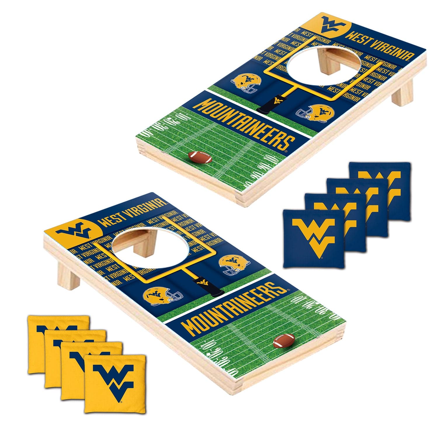 West Virginia Mountaineers - NCAA Tabletop Cornhole - Image 2
