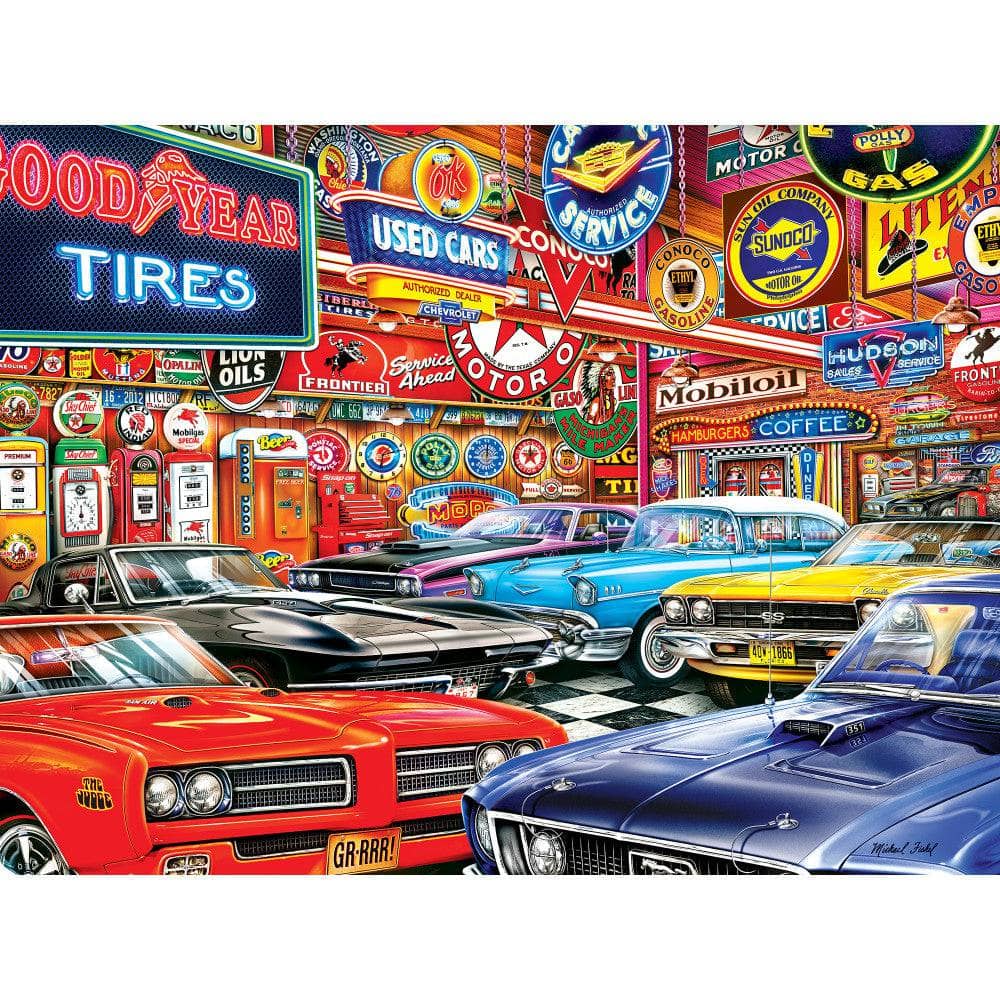 Wheels - Gas, Grit & Glory 750 Piece Jigsaw Puzzle - Image 2