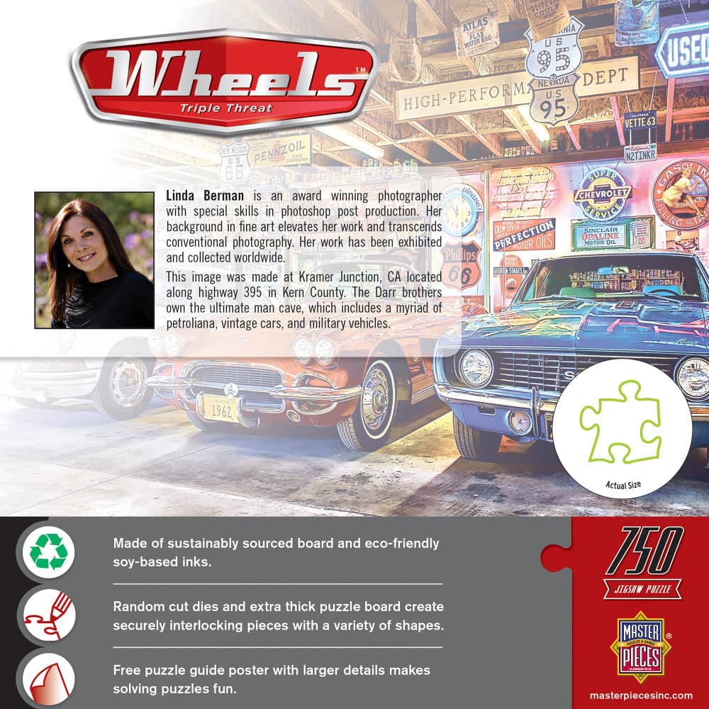 Wheels - Triple Threat 750 Piece Jigsaw Puzzle - Image 3