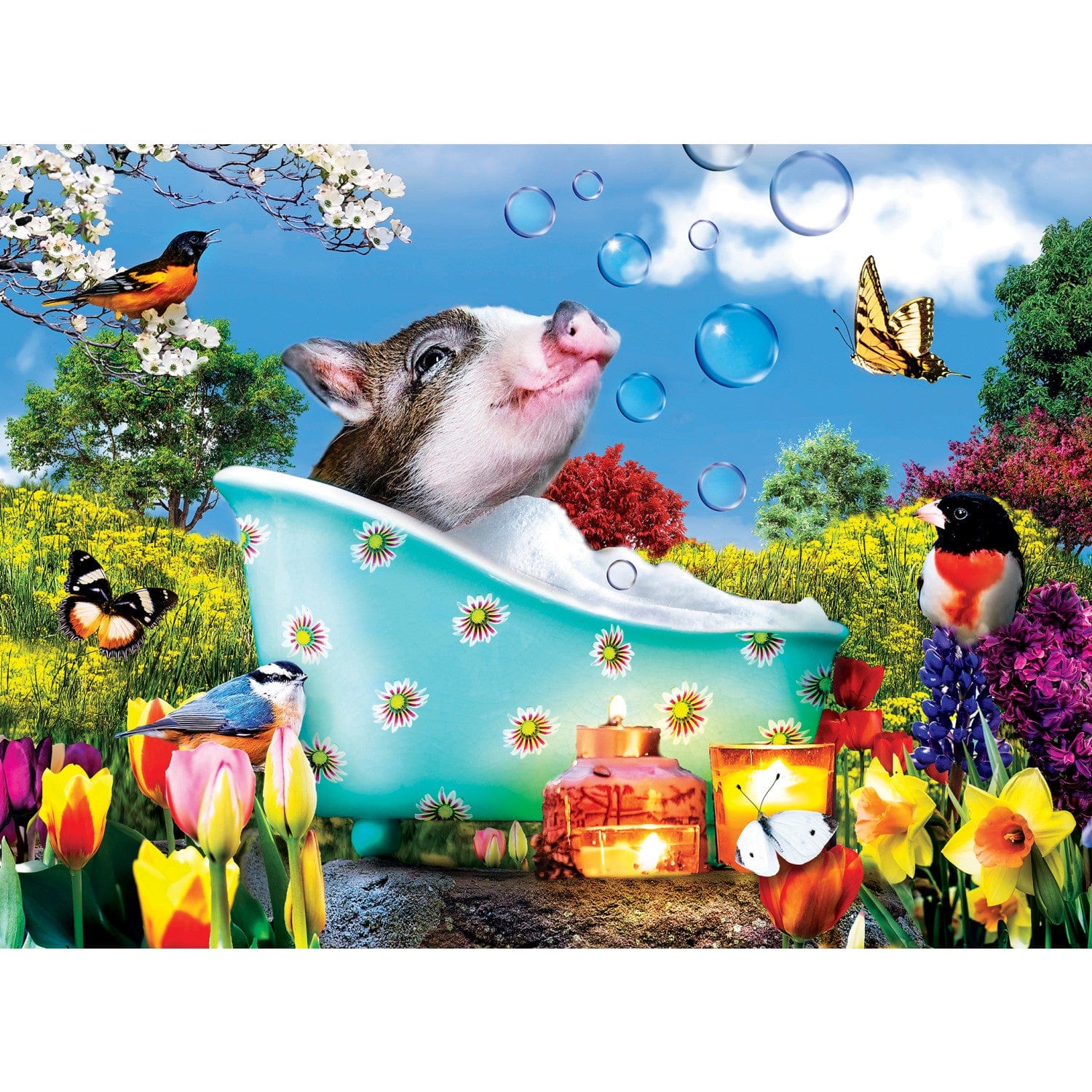 Wild & Whimsical - 500 Piece Jigsaw Puzzles 4 Pack - Image 4