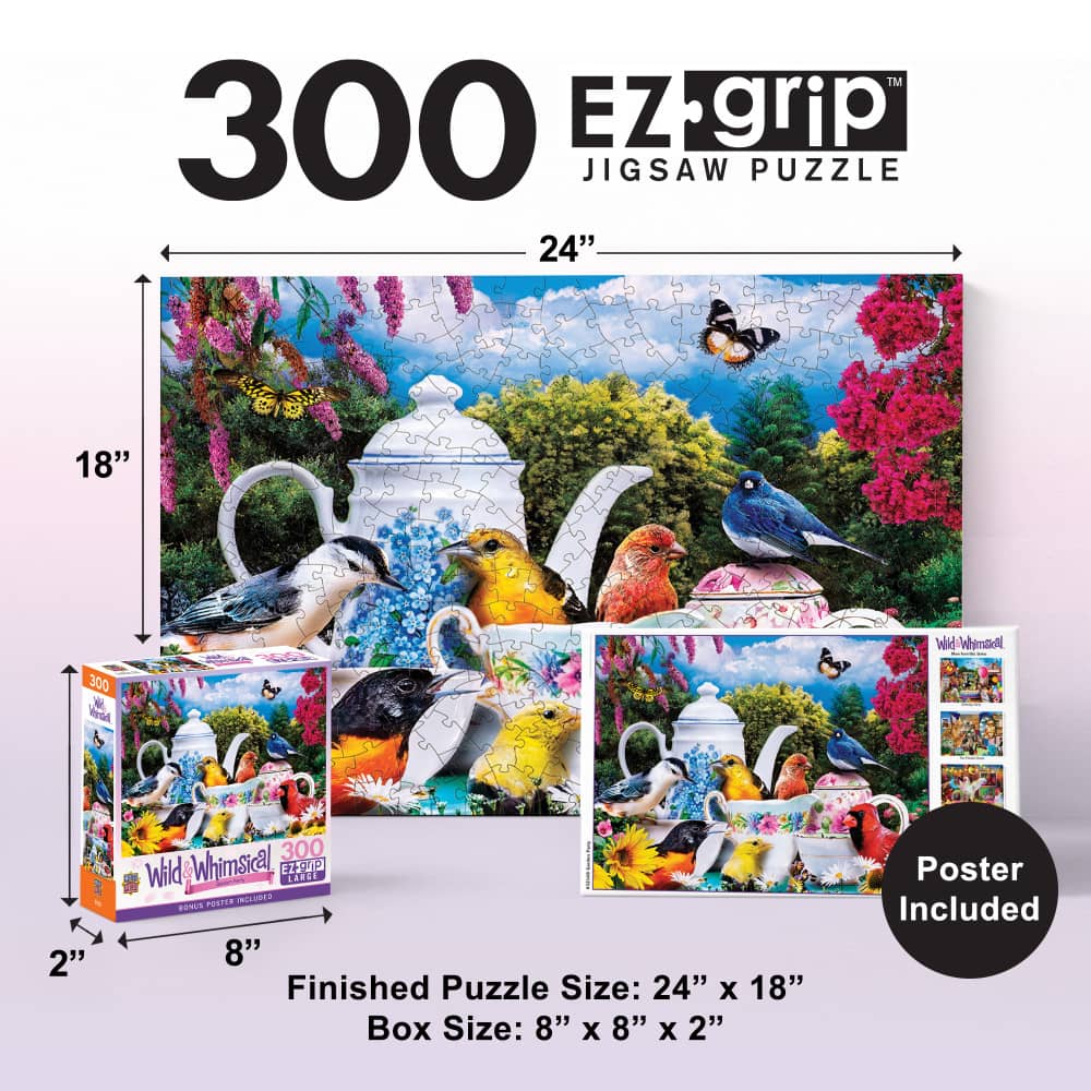 Wild & Whimsical - Garden Party 300 Piece EZ Grip Jigsaw Puzzle - Image 5