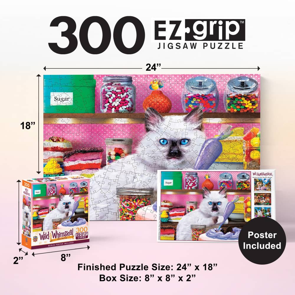 Wild & Whimsical - Kitten Cake Shop 300 Piece EZ Grip Jigsaw Puzzle - Image 5