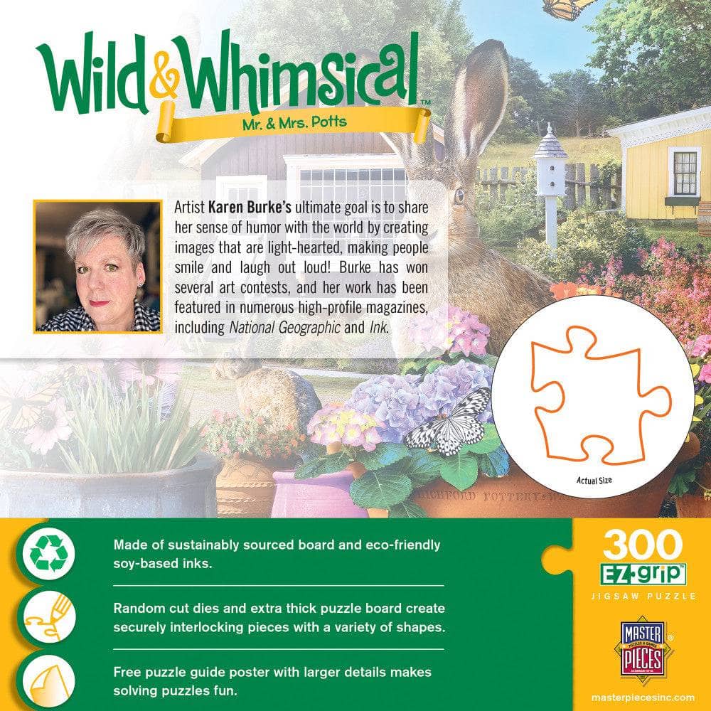 Wild & Whimsical - Mr. & Mrs. Potts 300 Piece EZ Grip Jigsaw Puzzle - Image 3